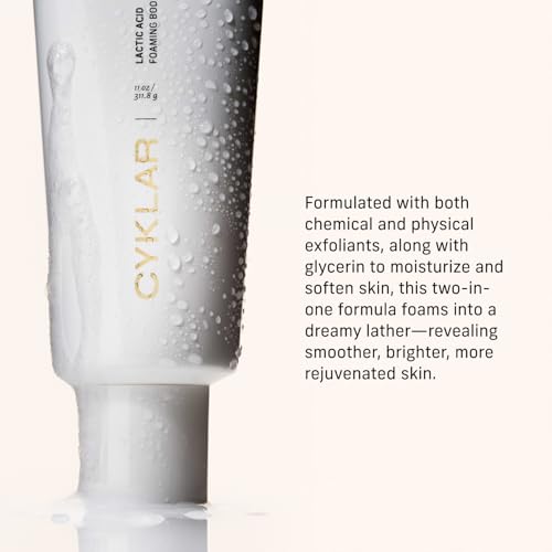 CYKLAR Lactic Acid Body Polish with AHAs & Volcanic Pumice - Fragrance-Free, 11 fl oz