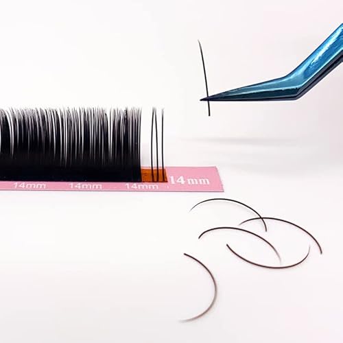 Ellipse Eyelash Extension 0.20mm D Curl 10mm Flat Eyelashes False Mink Individual Eyelash Extension Professional Salon Use