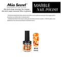 Mia Secret - Nail tint - Marble Nail Polish - Pick Your Color (ORANGE)