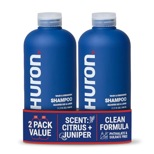 Huron Shampoo for All Hair Types - Hydrating & Strengthening 2-Pack - 11.7 oz