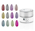 Platinum Gel Nail Polish Set - 12 Colors for Nail Art & Salon Use (5 mL Each) - Variation: Platinum