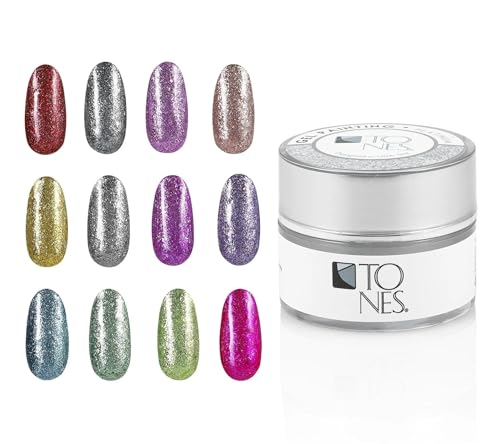 Platinum Gel Nail Polish Set - 12 Colors for Nail Art & Salon Use (5 mL Each) - Variation: Platinum