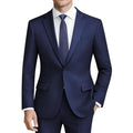 MAGE MALE Mens 2 Piece Suit Slim Fit Solid Wedding Prom Tuxedo Suit with One Button Notch Lapel Blazer and Pants