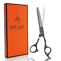 Sirabe Black Professional Thinning Shears 440C Hair Cutting Texturizing Scissors with Case