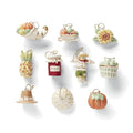 Autumn Favorites 10-Piece Hanging Ornament Set - Fall Decor, Porcelain