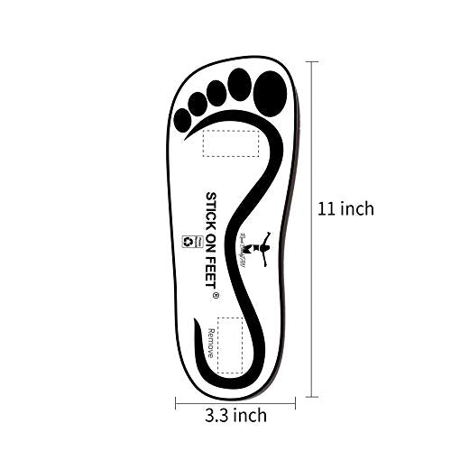 60 Pairs Disposable Spray Tanning Foot Protectors Stick-On Soles for Sunless Tanning