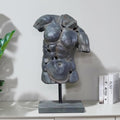 Greek Male Torso Bust Sculpture - Abstract Cracked Apollo Statue - Man Variation