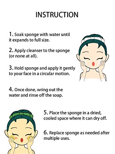 Facial Sponges Set of 60 - Exfoliating & Deep Cleansing for Skin Care