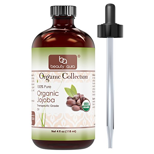 USDA Certified Organic Neem Oil (4 Oz) 100% Pure Natural Oil, Hair Growth, Skin, & Body Care, Nails, Acne, Anti-Aging Moisturizer