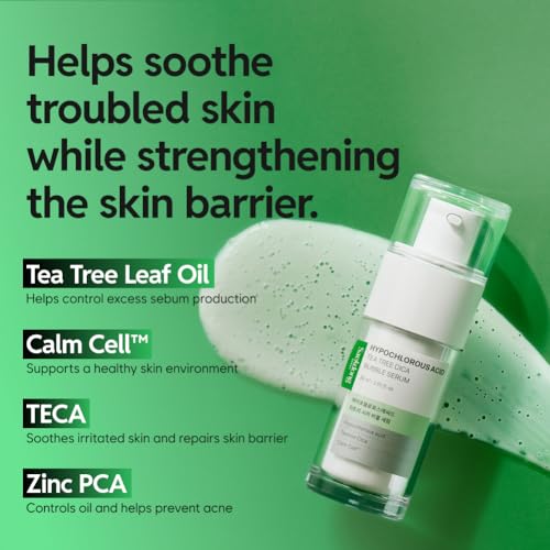 SAEKDONG Seoul Tea Tree Cica Bubble Serum for Acne-Prone Skin 1.01 fl oz