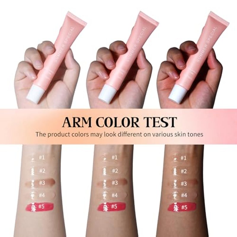 5 PCS Summer Special Lip Butter Hydration Lip Gloss with Shea Butter & Olive Oil Soothes Dry Lips and Lip Care Lip Balm with Natural Tint & Gloss Effect Lip Stain Vanilla/Mint/Iced Coffee/Cake/Guava