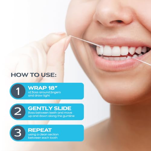 DrTung's Smart Floss Cardamom 90 Foot Expanding Natural Waxed Dental Floss Pack of 4