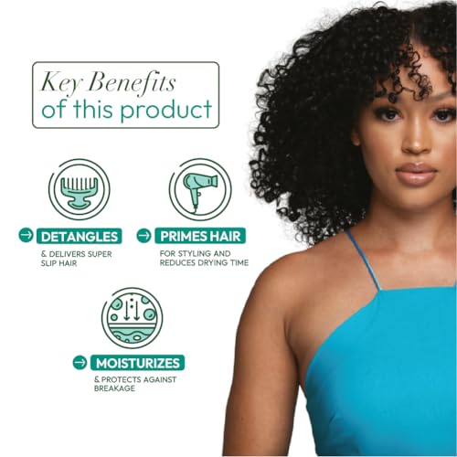 ORS Olive Oil Max Moisture Leave-In Conditioner with Rice Water and Electrolytes for Supercharged Hair Hydration 16.0 Ounce (Pack of 2)