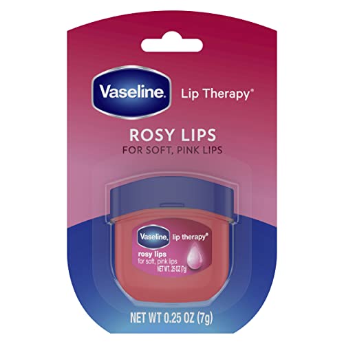 Vaseline Lip Therapy Rosy Lips 6-Pack ? Moisturizing Lip Balm for Very Dry Lips in Mini Jars, 0.25 Oz Ea