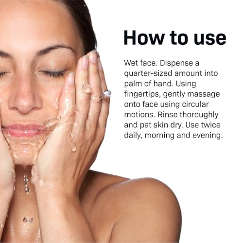 Gentle Cleansing Lotion for Sensitive Skin 3.4 Fl Oz - Fragrance Free, Soothing Facial Cleanser