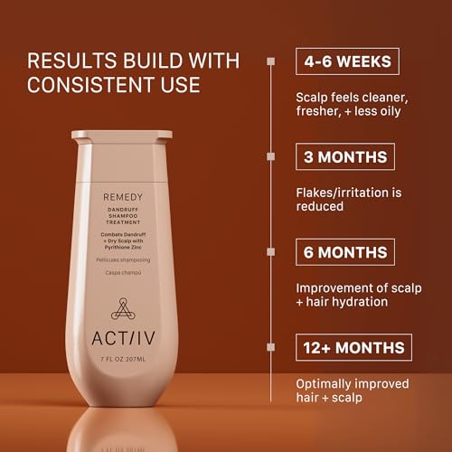 ACTIIV Dandruff Relief Shampoo 7 Fl Oz – Moisturizes & Nourishes Scalp & Hair