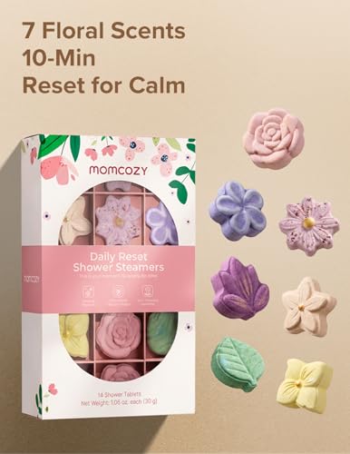 Flower Shower Steamers Set - Floral Aromatherapy for Relaxation & Stress Relief