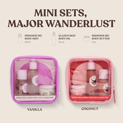 Victoria's Secret PINK Vanilla Gift Set - 3 Mini Fragrance & Body Care Items, 1 Fl Oz