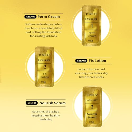 Lash Lift Kit for Eyelash Lamination: Made in Korea Professional Eyelash Perm Kit - Natural Lifting & Curling Salon Quality at Home