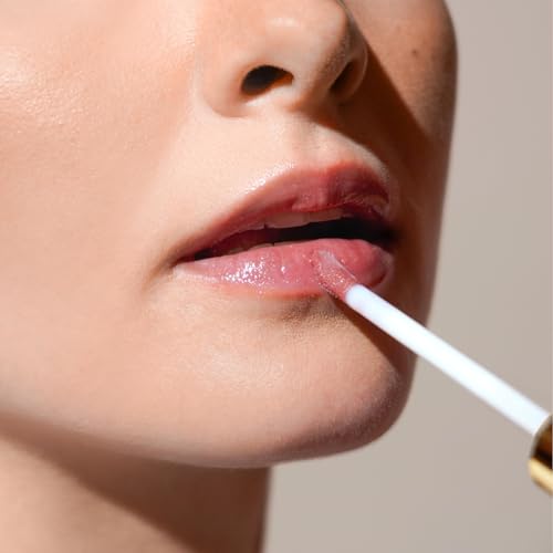 MZ SKIN Volumising Lip Perfector Shade 2 | Peptide Plumping Lip Gloss with Hyaluronic Acid & Mint | Hydrates, Smooths & Enhances Lip Volume