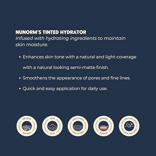 Men¡¯s Tinted Moisturizer for Face - Waterbased Tinted Facial Hydrating Moisturizer with Lightweight & Buildable Coverage - Blurs Imperfections & Evens Skin Tone 07-Bronze