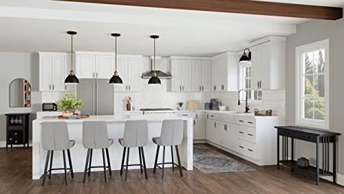 Ready to Assemble Kitchen Bridge Wall Cabinet - 12 in. High, White, Soft-Close Doors