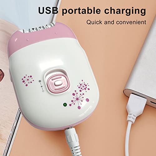 Hair Removal Epilator, Electric for Women, USB Charging Compact Hair Removal Tool for Arms, Legs, Underarms, Bikini Area, and Face -