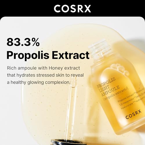COSRX 73% Propolis Light Ampoule for Sensitive Skin, Anti-Aging, 1oz