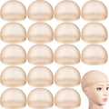 Waydress 100 Beige Nylon Wig Caps Elastic Stretchy Head Cover for Women Men Kids