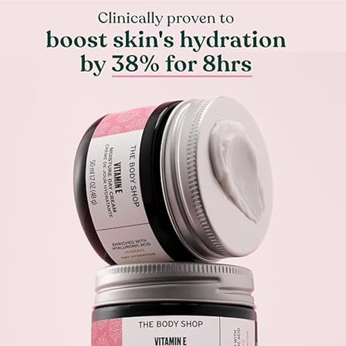 The Body Shop Vitamin E Moisture Cream ? Fast Absorbing ? Hydrates, Moisturizes and Protects ? For Dehydrated Skin ? 1.7 oz