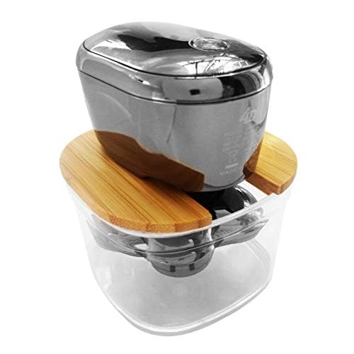FitSand Bamboo Shaver Rinse Stand Compatible with Skull Shaver Pitbull Gold PRO GX5 Head and face Shaver