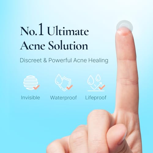 DERMAKR 4-Pack Hydrocolloid Acne Pimple Patches - Invisible Spot Cover & Treatment