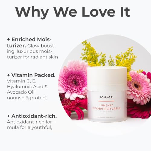 Vitamin C & E Face Moisturizer for Dry Skin - 50ml Hydrating & Brightening Cream