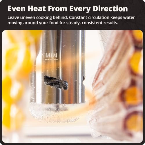 Greater Goods Sous Vide Cooker 1100W No App WiFi Onyx Black