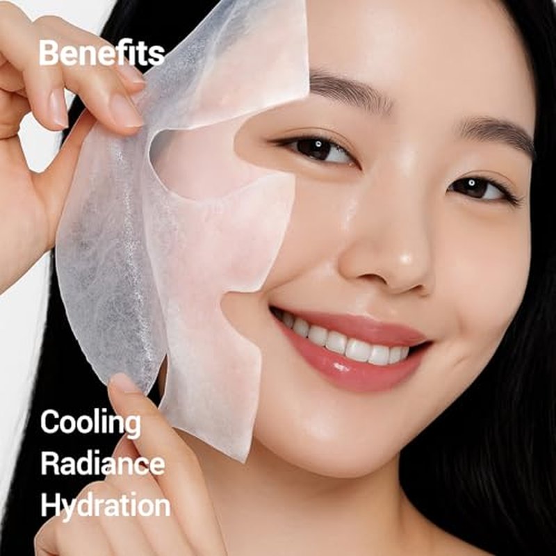 Cool Moist Mask, Overnight Face Mask for Cooling Care. Proven to reduce and calm overheated skin with redness, while supporting the skin moisture barrier. Korean Skincare (30g, 5ea).