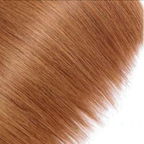 Yuksoocosh Light Brown #30 Human Hair Bundles 8-30 Inch Straight Brazilian Virgin Hair