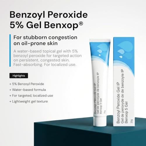 Salve Benzoyl Peroxide Gel 5% Topical Acne Treatment - 0.7 oz Pack of 4