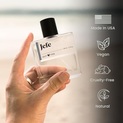 Jefe Men's Cologne - Fresh Mandarin Orange, Sea Notes & Oakmoss, 1.7 Fl Oz - Guy Fox