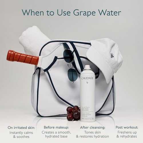 Caudalie Grape Water Moisturizing Face Mist 7 Fl Oz – Hydrating & Soothing Toner