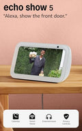 Refurbished Amazon Echo Show 5 Smart Display with Alexa, 5.5" Screen, Deep Bass
