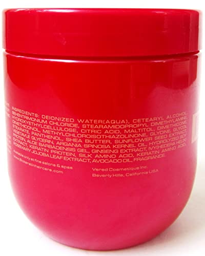 Anti-Frizz Hair Mask with Keratin & Shea Oil - Nourishing Smoothing Treatment, 16.9 fl oz