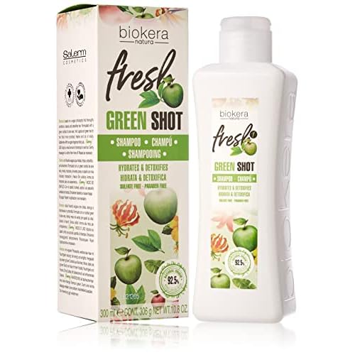 Salerm Biokera Fresh Green Shot shampoo for Unisex, 10.8 Ounce