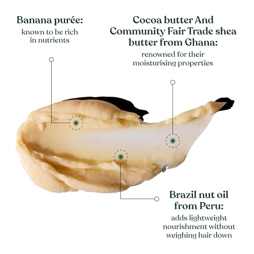 Vegan Banana Hair Mask - Nourishing Weekly Treatment for Dry or Damaged Hair