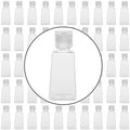 100 Pack 1oz Plastic Refillable Travel Squeeze Bottles with Flip Cap