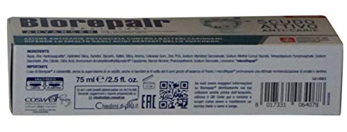 Biorepair Micro Repair Toothpaste Set - No Fluoride, Parabens, Sulfates, 2 Tubes 75ml