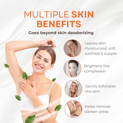 Persimmon Soap Bar for Body Odor Control ? Purifying Deodorizing Body Wash with Goat Milk for Eliminating Body Odor ? Great for Skin Brightening, Natural Deodorant Soap for Men & Women