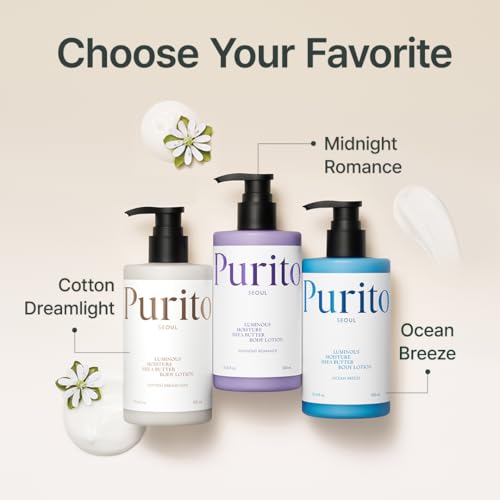 Purito Midnight Romance Shea Butter Body Lotion 10.14 fl oz for Sensitive Skin