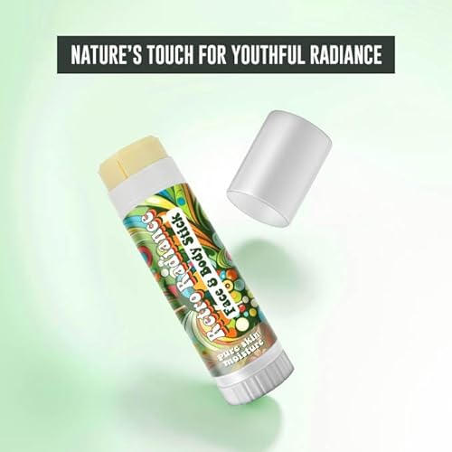 Retro Radiance Pure Skin Moisture Face and Body Stick,All Natural Organic Skincare,anti ageing,jojoba,coconut,coccoa butter,vegan,fragrance free,lips,tattoo,hands,heels,made in USA