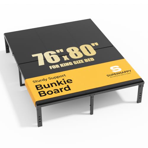 Heavy Duty King Size Bunkie Board 76x80 Inches Support Mattress Platform Bed