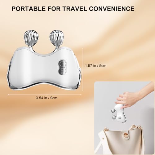 Electric Gua Sha Facial Tools, Facial & Body Massager Tools with Heat and Vibration, 5 LED Lights Gua Sha Device with 2 Metal Roller for Eyes, Neck, Face